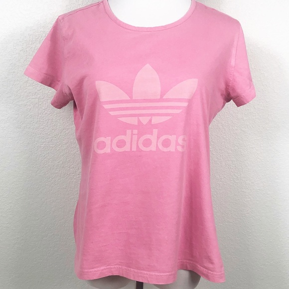 dusty pink adidas shirt